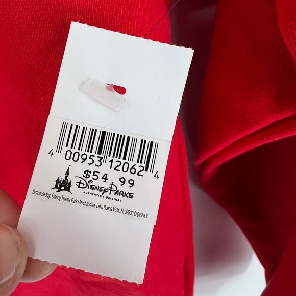 Disney Parks XS Red Mickey Sweatshirt Christmas Pullover Cozy Retro Festive Gift - Picture 5 of 12